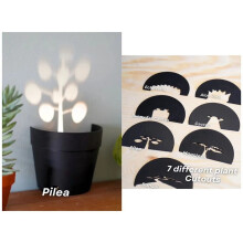 Indoor Plant Light for Projecting Shadows and Illuminationideal for Decorative Night Lightingina Basin Setting Brown