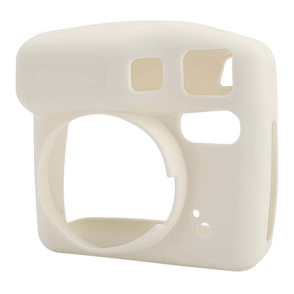 Instant Camera Silicone Protective Case Compatible With Se Wear Fall Resistant Soft Shell Pure Color Beige 3707709894080