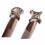 Leather Stamps,2 Pcs Professional Leather Border Stamping Tools for  Working 1