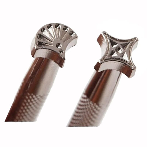 Leather Stamps,2 Pcs Professional Leather Border Stamping Tools for  Working
