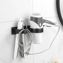 Hair Dryer Stand Wall Mounted Bathroom Hair Straightener Storage Rack Hair Tools Storage Rack Bathroom Hair Dryer Stand