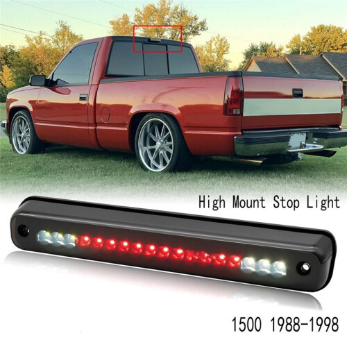 High Mount Stop Light 3Rd Tail Brake Light for Chevy Silverado  C/K 1500 1988-1998 1
