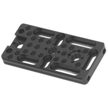 Plate de fromage pour caméra, montage sur sabot froid, filetage 1/4 et 3/8, dégagement rapide pour DSLR vidéo