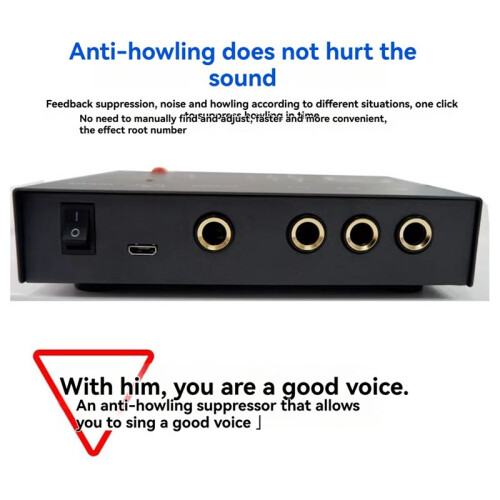 YP-3 3 Channels Microphone Anti-Howling Device, Front Stage Effector,Suppressor Frequency Shift Equalizer 2
