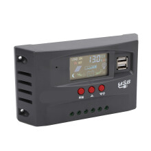 MPPT-zonne-laadregelaar 12V 24V met instelbare parameters, kleuren-lcd-display, intelligente zonnepaneelregelaar met dubbele DC- en USB-poort 50A