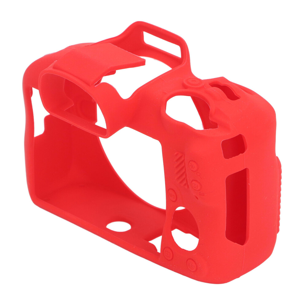 Soft Silicone Protective Case Compatible With R100 Lightweight Ultra Thin Camera Fullbody Housing Cover Skin Firm Grip Red 3532739966847