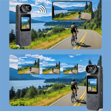 1080P Protable Digital Camera with Rotatable Lens Sports Camera Voice Recorder Bodycam for Journalists and Adventurers,A