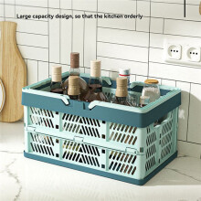 Panier de Rangement Pliable avec Poignée - Boîte Portable pour L'Organisation Du Bureau et de la Maison, Couleurs Pastel, Idéal pour le Salon