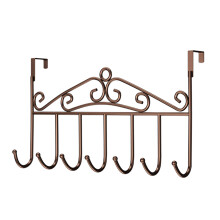 Deurhaak organizer rek voor over de deur, handdoekhanger voor badkamer, slaapkamer, keuken, 7 haken, zwaar uitgevoerd, waterdicht, roestvrij ijzer,