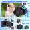 Câmera Digital 1080P com Flash, Foto, Vídeo,  Câmera, Tela de 2,0 Polegadas, Câmera Digital com Zoom para Criança, Azul 10