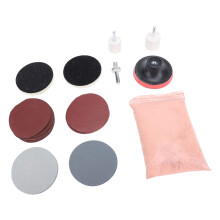 32-teiliges Autoglas-Polier-Set - Ceriumoxid-Wolle