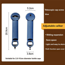 2pcs 3 in 1 Multifunctional Bottle Opener for Home Use - Effortless Jar and Can Lid Remover