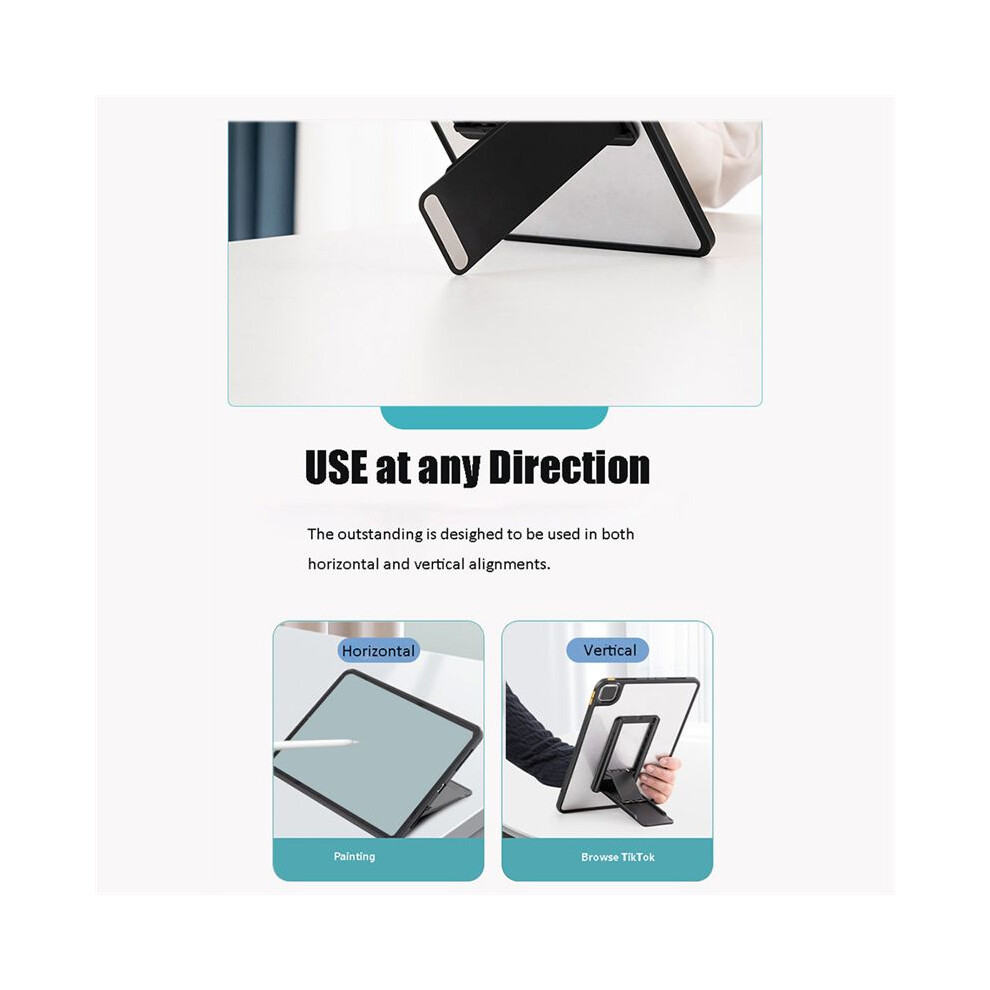 Universal Tablet Stand Foldable Storage Portable Sticky Tablet Bracket For Desktop E-Reader Bracket Tablet Holder Black 6032310086508