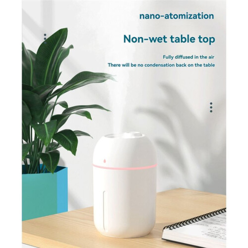 1.5W 330ML  Humidifier Large Mist Volume Household Silent Humidifier with Automatic Shut-Off Function 1