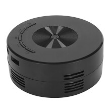 Mini projetor com proteção para os olhos, alto-falante embutido, projetor LED de bolso, projetor de filmes compatível com uso doméstico, preto.
