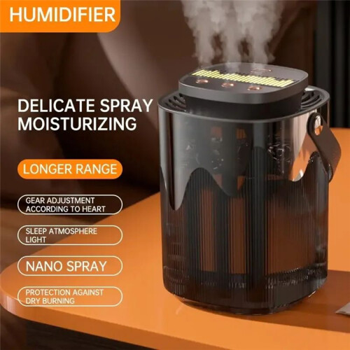 New Humidifier Household Atomizer 3L Large Capacity Three Jet USB Silent for Desktop Bedroom Office 1