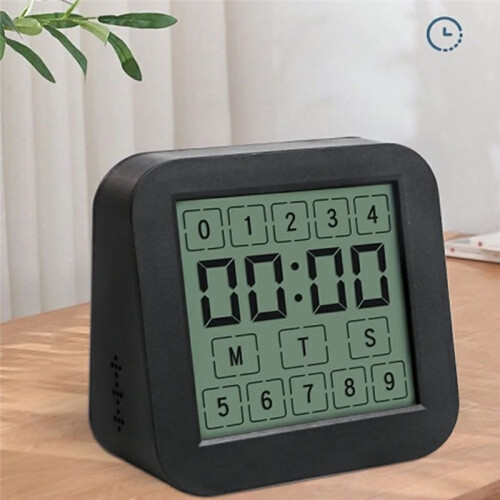 Dual-Screen LCD Digital Display Touching Screen Hygrothermograph Indoor Humidity Temperature Meter Table Clock 2