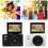 Retro Digital Camera 64MP Stabilization Video Pause Function 3 Inch IPS Screen Digital Camera for Vlogging White 10