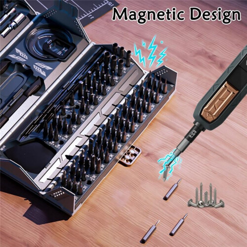 180 in 1 Manual Precision Screwdriver Set, Professional Computer Screwdriver Kit, Tool Repair Box with Drill Bits 2