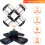 LED Garage Lights with 12 Adjustable Panels, E26/E27 6500K Deformable Ceiling Lighting 8
