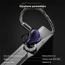 In Ear Oortelefoon Monitor met Microfoon Hifi Muziek Hoofdtelefoon IEM'S Bedrade Gaming Oordopjes voor Audiofielen Geschenken,Standaard