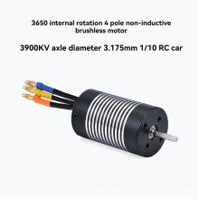 3650 Internal Rotation 4 Pole Non-Inductive Brushless Motor Axle Diameter 3.175mm 1/10 1/12 RC Automotive 3650 3100KV
