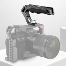 Camera Top Handle Rail Comfort Silicone Grip with Quick Release Clamp Handgrip for Dslr Camera Cage Video Rig