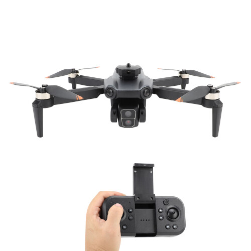 RC Drone 4K Dual Camera 4 Sided Obstacle Avoidance Optical Flow Positioning WiFi Remote Control Quadcopter Black