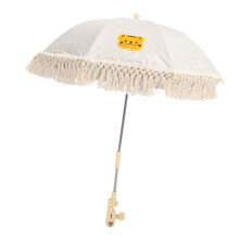 Baby-Sonnenschirm mit Halter, 63x50cm, Boho-Stil Sonnenschutzschirm