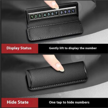 Car Temporary Parking Card with Phone Number Display for Easy Contact