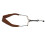 Breathable Microfiber Leather Saxophone Neck Strap, Adjustable, Metal Hook, Coffee 16