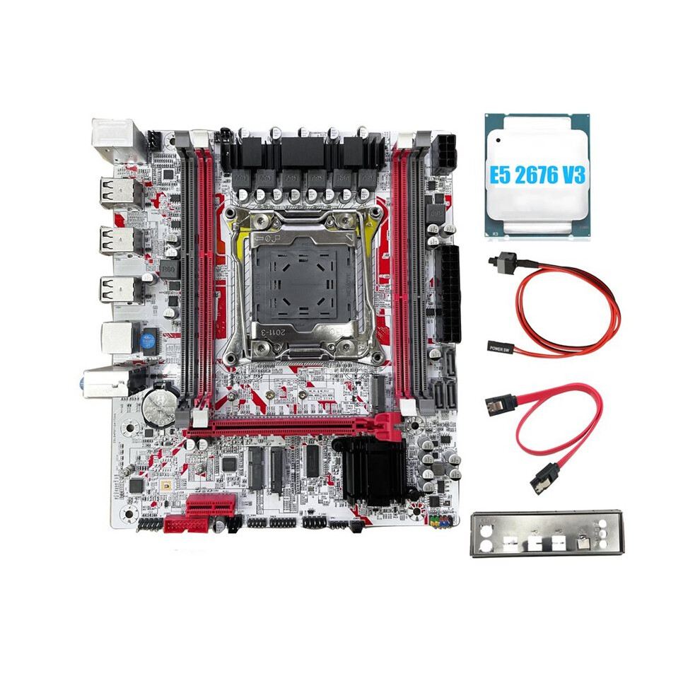 X99 Motherboard+E5 2676 V3 Cpu X99g757 Gaming Motherboard Lga 2011-3 Ddr3 Hm55 Chip Supports To 64Gb Of Memory 4712337293609