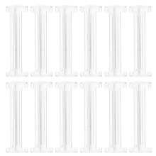 12Pcs Clear Plastic Valance Clips for Blinds Replacement Parts