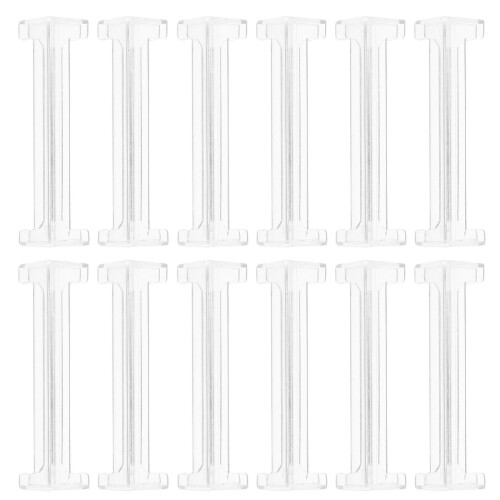 12Pcs Clear Plastic Valance Clips for Blinds Replacement Parts