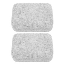 2Pièces Tapis Feutrage Gris En Laine Épaisse Anti-Bruit DIY