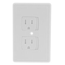 Couvre-Prises Auto-Fermants Blancs En ABS Protection Enfant