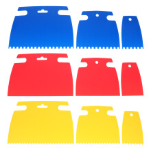 18Pièces Grattoirs Plastique Multi-Texture Pour Peinture Plâtre