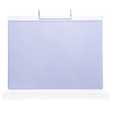 Porte-Carte Menu Plastique Clair 6 Pages Double Face Pour Table