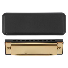 1Pièces Harmonica Métal Portable 10 Trous 20 Tons Pour Folk Blues