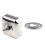 2Pcs Silver Square Wall-Mounted Retractable Clothesline for Family Use 1