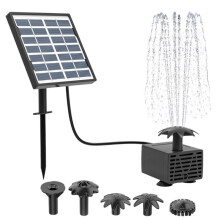 Solar Fountain Kit 1.5W Solar Fountain Pump, Solar Water Pump for Bird Bath, Water Feature,Garden, Outdoor