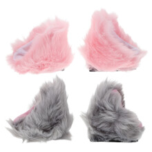 8Pairs Plush Cat Ears Accessories for Motorbike