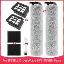 Main Roller Brush Hepa Filter for CrossWave HF3 3598N Nass Vacuum Cleaner Replacement Parts