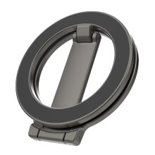 Support Magnétique Double Face pour Téléphone , Anneau de Support Magnétique, Poignée Magnétique, Type Vierge, Gris