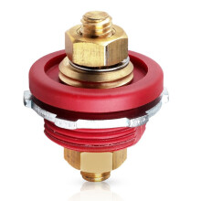 3/8 Stud Remote Battery Power Junction Connecto Heavy Duty 24V Post Terminal Kit for Car Camping RV Truck Boat Red