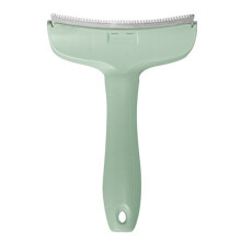 (Green, L) Pet Deshedding Comb for Cats & Dogs, Painless