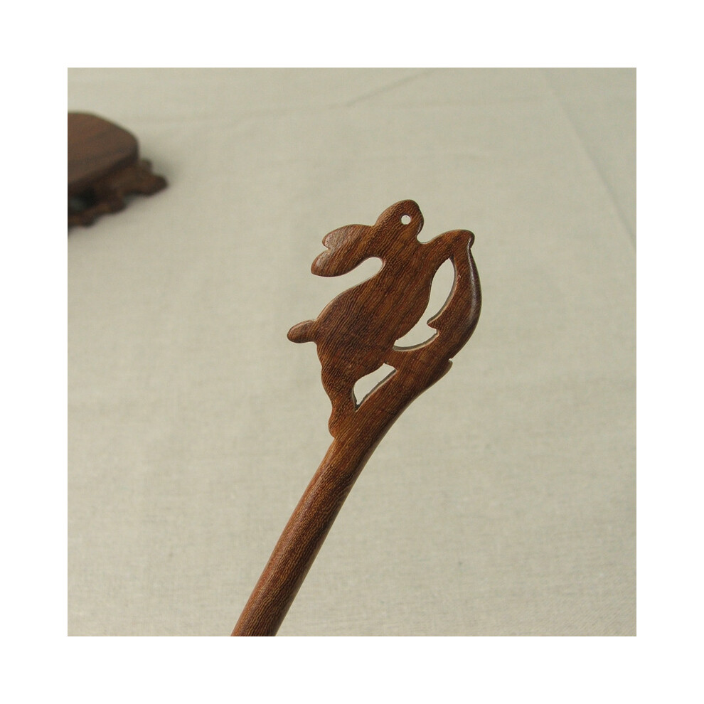 Penghui-Toys (Red) Vintage Ebony Hairpin - Classic Chinese Design