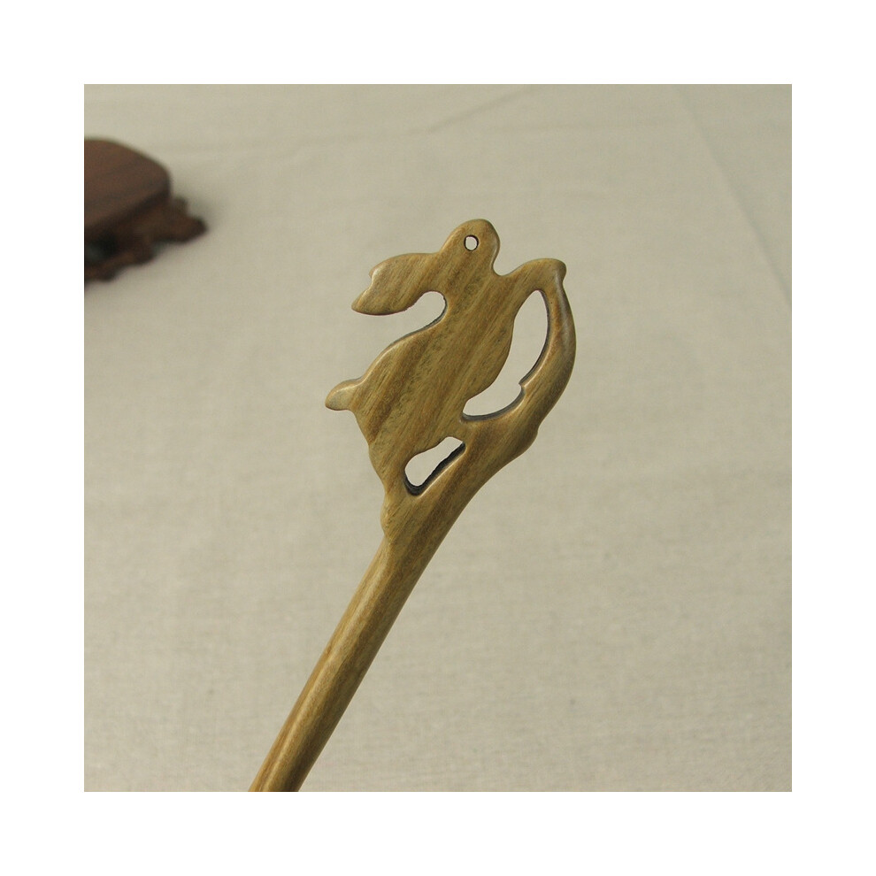 Penghui-Toys (Green) Vintage Ebony Hairpin - Classic Chinese Design
