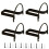 Cowboy Hat Rack Cowboy Hat Holder Hat Hanger Wall Mount Black Hat Hooks for Display(A Beautiful Gift) 1