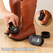 Colorless Shoe Polish Sponge & Brush Set